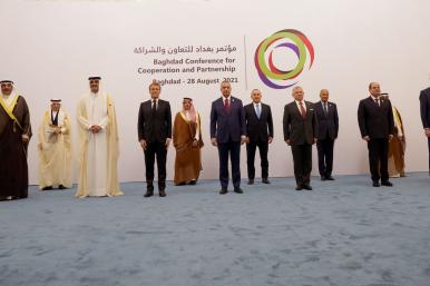 Leaders assemble for the France-sponsored Baghdad Conference in August 2021 - source: Government of Iraq
