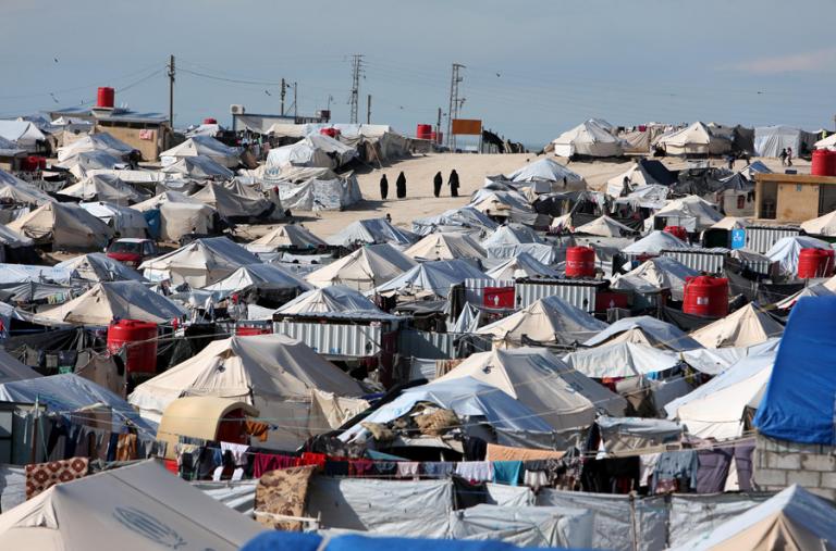 A view of the Al-Hawl (or Al-Hol) ISIS detention camp in Syria - source: Reuters
