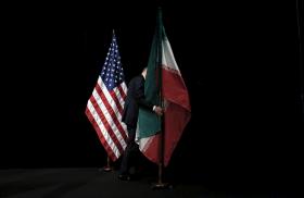 U.S. and Iranian flags