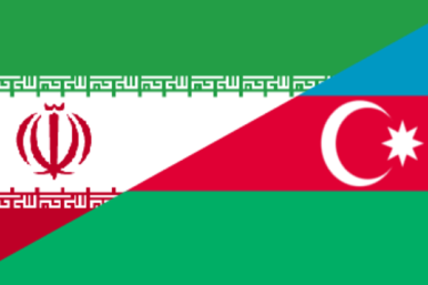 Iran and Azerbaijan Flags